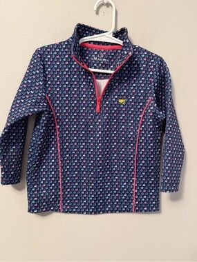 Masters Navy Logo Performance Pullover